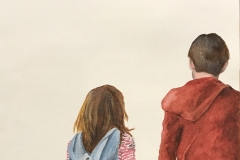 "Yet truth be told" - 2018, oil on paper