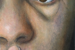 "Hush" - 2018, oil on canvas board